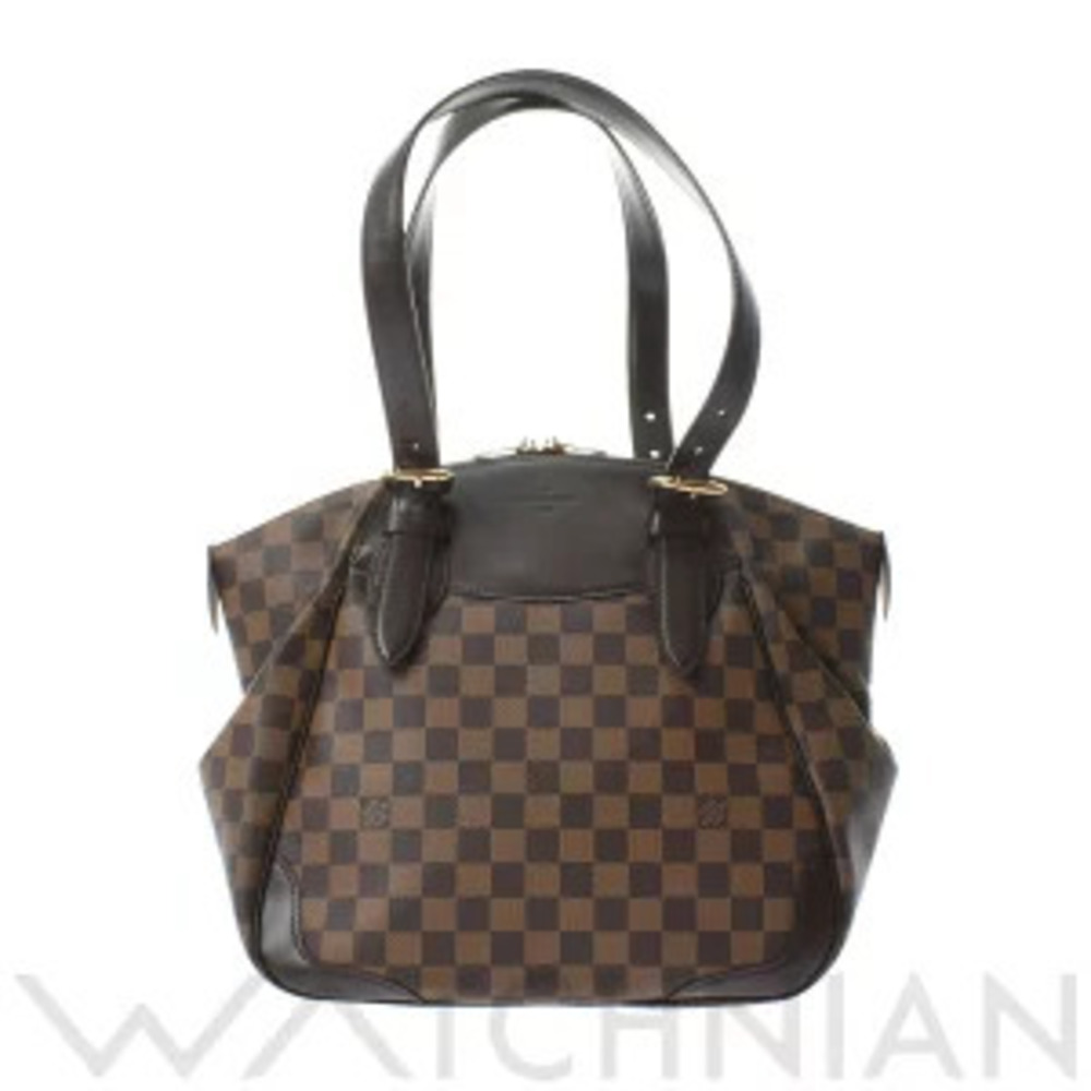 Louis Vuitton Damier Verona Brown Ebene Brown Canvas Tote Bag